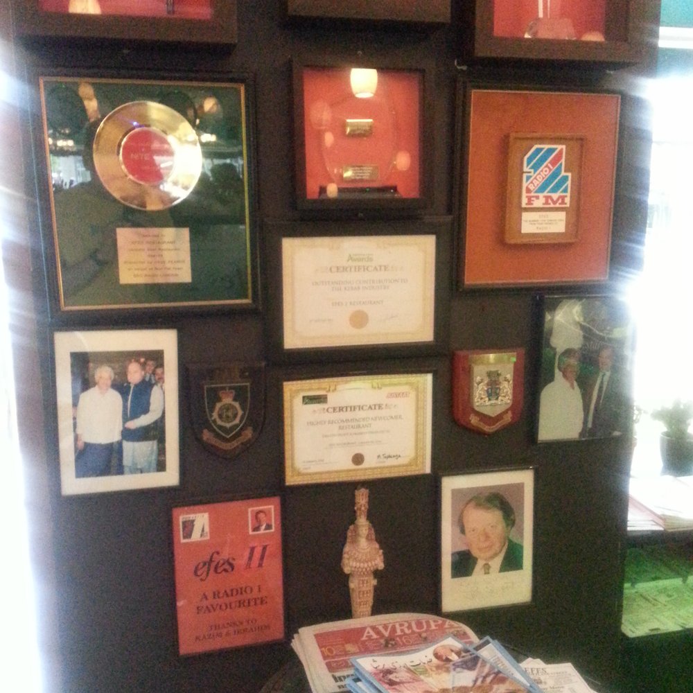 Efes 2 - Awards posted on the wall. None looked recent, but none the less who cares if the food taste good. - Turkish Near Me - Paddington, XGL Efes 2 - Awards posted on the wall. None looked recent, but none the less who cares if the food taste good. - Turkish Near Me - Paddington, XGL