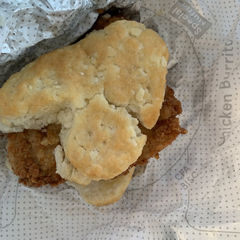 Chick-fil-A - Chick-fil-A Chicken Biscuit - Fast Food Near Me - Fort Worth, Texas