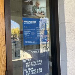 US Post Office - 1/20/25 Lobby closed here also; not 24/7 to drop off mail.