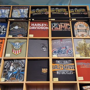 Low Country Harley-Davidson - Wall of shirts 3 - Motorcycle Dealers Near Me - N Charleston, South Carolina Low Country Harley-Davidson - Wall of shirts 3 - Motorcycle Dealers Near Me - N Charleston, South Carolina