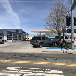 Carson City Gas - Saturday, April 13, 2019: view of station from Long St.