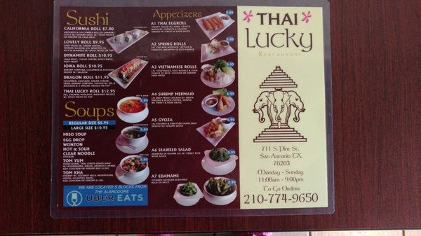 Menu photo 6 Thai Lucky San Antonio, TX