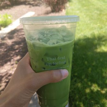 Starbucks - a hand holding a cup of green smoothie - Coffee & Tea Near Me - Scranton, Pennsylvania