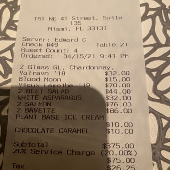 Le Jardinier - French Near Me - Miami, Florida