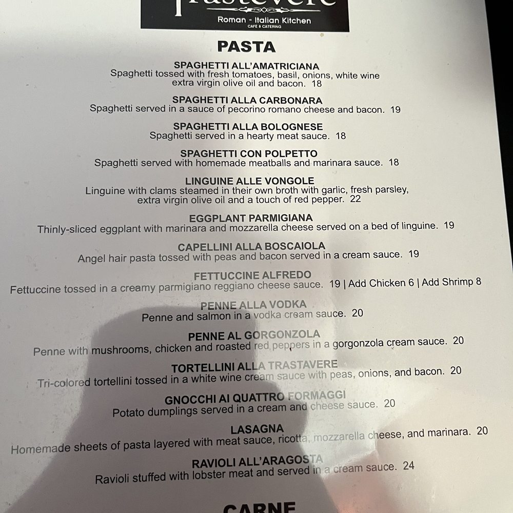 Café Trastevere - Menu - Italian Near Me - Orlando, Florida Café Trastevere - Menu - Italian Near Me - Orlando, Florida