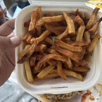 Chiddy's Cheesesteaks of Commack - French fries equivalent to wood chips if you're hungry - Cheesesteaks Near Me - Commack, New York