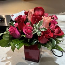 Beautiful arrangement for my sister that they delivered .