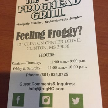 The Froghead Grill - American Near Me - Clinton, Mississippi