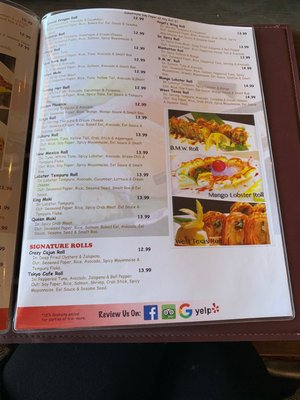 Menu photo 6 Tokyo Cafe Santa Fe, NM