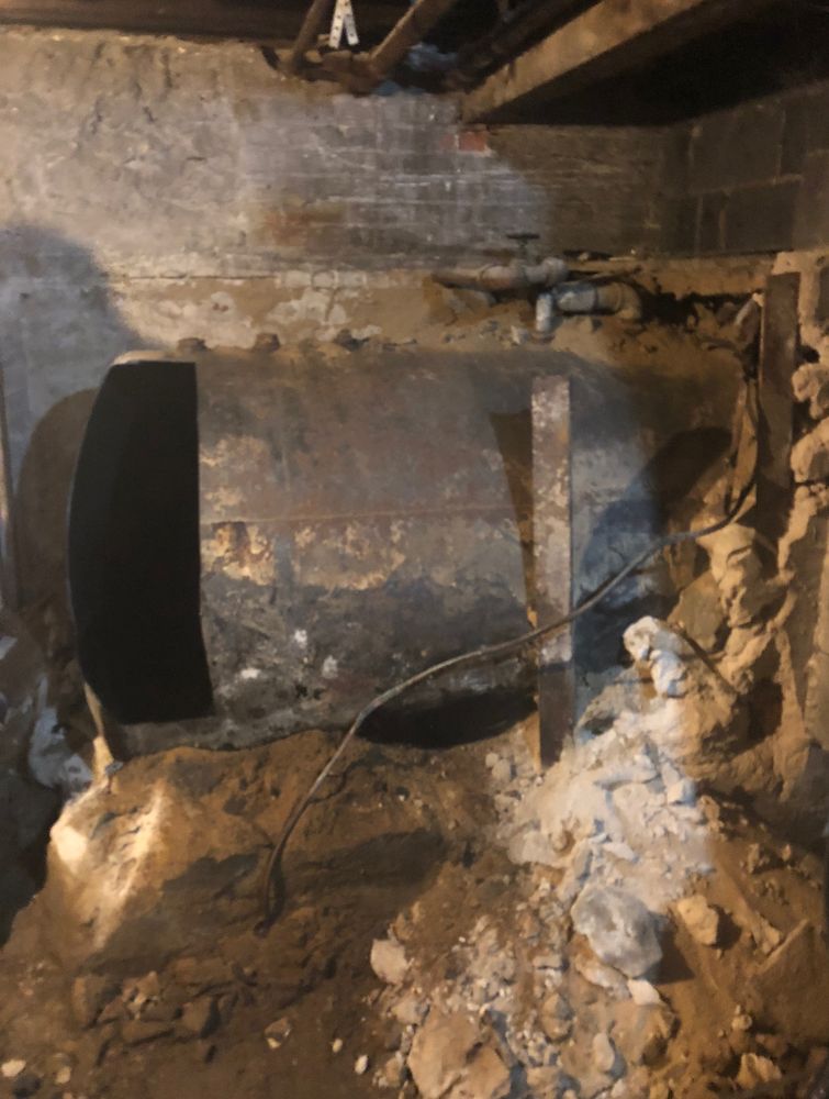 Slide of New World Oil Tank Removal