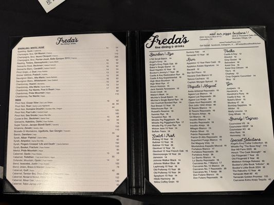 Menu photo 2 Freda's Fine Food & Drink Moorpark, CA Menu photo 2 Freda's Fine Food & Drink Moorpark, CA