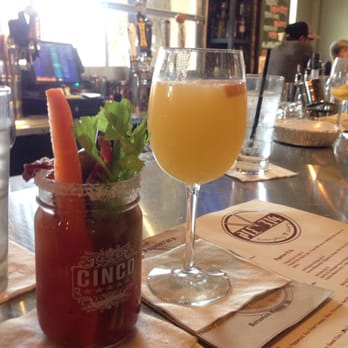 Pie 314 Everyday Eatery - Mimosa and Bloody Mary. Other reviewers have said it, but they pour STRONG here - Pizza Near Me - Lewisville, Texas