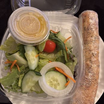 Broadway Joes Pizzeria - Side salad and garlic breadstick - Pizza Near Me - Schenectady, New York