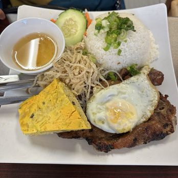 Vietnam House - Pork Chop over Broken Rice - Vietnamese Near Me - Seattle, Washington Vietnam House - Pork Chop over Broken Rice - Vietnamese Near Me - Seattle, Washington