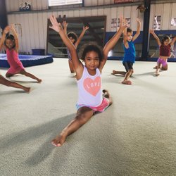 Pacific Gymnastics - Look at this!  Our beginner class working on their splits!