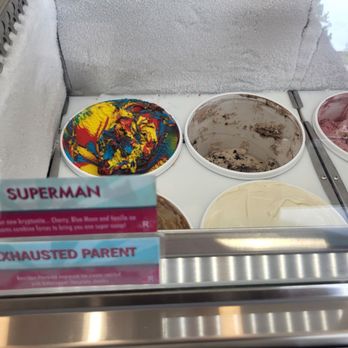 Sunny Scoops Ice Cream - Some of the ice creams with fungus names. Check out the Superman! - Ice Cream & Frozen Yogurt Near Me - San Diego, California Sunny Scoops Ice Cream - Some of the ice creams with fungus names. Check out the Superman! - Ice Cream & Frozen Yogurt Near Me - San Diego, California