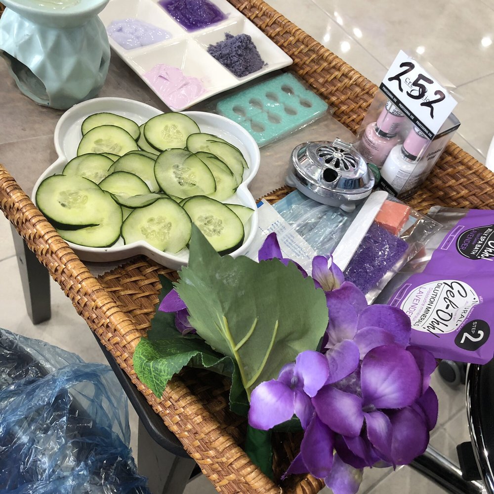 D Crown Nail Bar - Lavender jelly pedicure. They use hot oil to massage and hot rocks. Amazing! - Nail Salons Near Me - Garland, Texas D Crown Nail Bar - Lavender jelly pedicure. They use hot oil to massage and hot rocks. Amazing! - Nail Salons Near Me - Garland, Texas