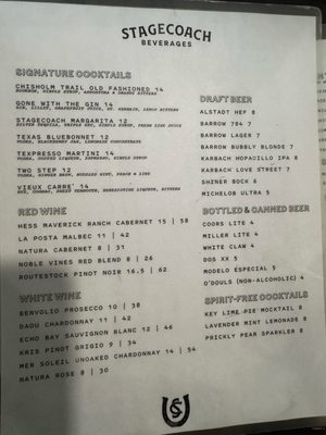 Menu photo 2 Stagecoach Restaurant Salado, TX Menu photo 2 Stagecoach Restaurant Salado, TX