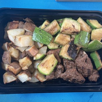 Arlet's Cafe - filet mignon, grilled zucchini, roasted potatoes yum! - Breakfast & Brunch Near Me - Los Angeles, California