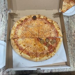 We ordered to pies and in 5 minutes between the family this is all we had left, so yummy We ordered to pies and in 5 minutes between the family this is all we had left, so yummy