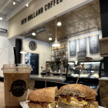 New Holland Coffee - Lancaster - Coffee and breakfast sandwich. Both yum. - Coffee & Tea Near Me - Lancaster, Pennsylvania New Holland Coffee - Lancaster - Coffee and breakfast sandwich. Both yum. - Coffee & Tea Near Me - Lancaster, Pennsylvania