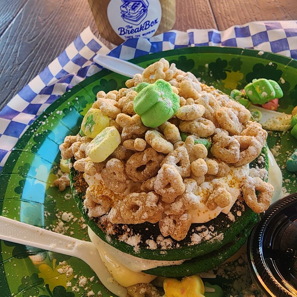 The BreakBox - Seasonal Lucky Green Pancakes , Cafe de Olla - Food Trucks Near Me - San Jose, California The BreakBox - Seasonal Lucky Green Pancakes , Cafe de Olla - Food Trucks Near Me - San Jose, California