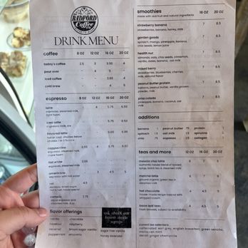 Radford Coffee Company - Drink menu - Coffee & Tea Near Me - Radford, Virginia Radford Coffee Company - Drink menu - Coffee & Tea Near Me - Radford, Virginia