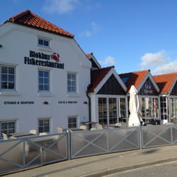 Blokhus Fiskerestaurant - Tidlig sommer en time før solnedgang.