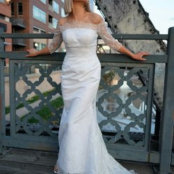Marie-Margot Couture - Chantilly lace mermaid gown.