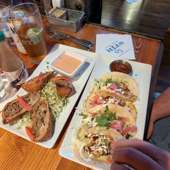 STIR - Hamburger egg rolls and fish tacos - Cocktail Bars Near Me - Chattanooga, Tennessee