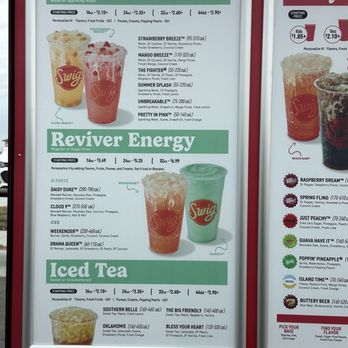 Swig - Menu: Refreshers, Reviver Energy, and Iced Tea - Juice Bars & Smoothies Near Me - Overland Park, Kansas