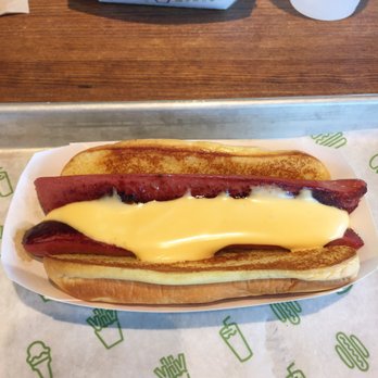Shake Shack Austin, Domain - Hot dog with cheese - Burgers Near Me - Austin, Texas Shake Shack Austin, Domain - Hot dog with cheese - Burgers Near Me - Austin, Texas