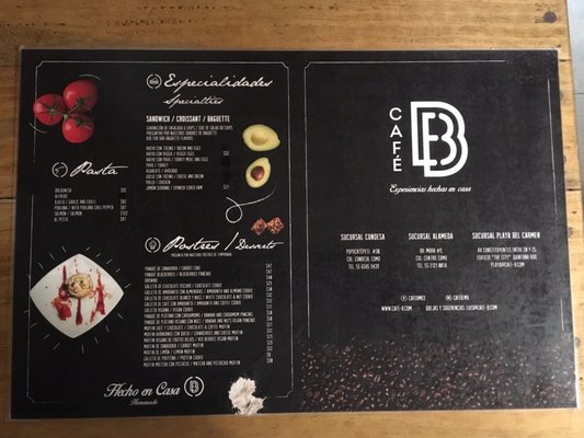 Menu photo 1 Café B Ciudad de México, DIF