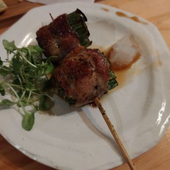 Drunken Monk - Bacon wrapped onion (Negimaki) - Izakaya Near Me - Menlo Park, California Drunken Monk - Bacon wrapped onion (Negimaki) - Izakaya Near Me - Menlo Park, California