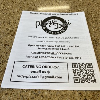 The Plaza Deli - Menu - Delis Near Me - San Diego, California The Plaza Deli - Menu - Delis Near Me - San Diego, California