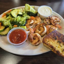 French Quarter Cajun Seafood - Grilled shrimp dbl veggies