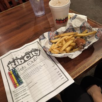Rib City - Kids meal' all kids under age 5 get a free meal with a paid entree - Barbeque Near Me - Estero, Florida