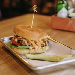 The Tiny Pony - We make smash burgers and sauces in our scratch kitchen every day until late.