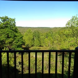 The Juniper Inn - View from the large Sunflower room balcony.