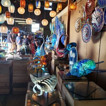 Moana Glass by Ryan Staub - Beautiful pieces on display in showroom - Art Galleries Near Me - Lahaina, Hawaii