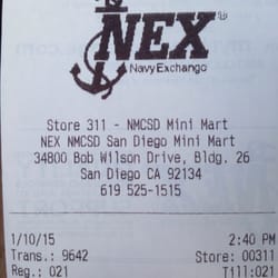 Navy Exchange - NEX always has some stuff you need and some stuff you don't
