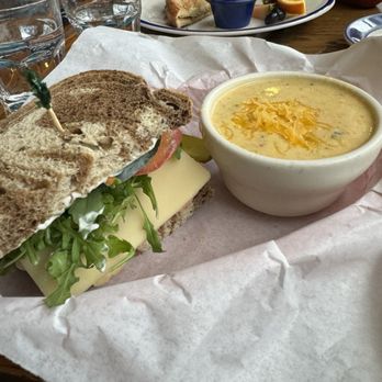 Kiss Cafe - Kiss creation with brocolli cheddar soup - Cafes Near Me - Ballard, Washington