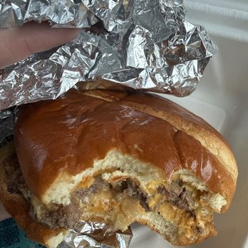 Fat Shack - The Single - perfectly cooked burger on a soft bun. Ordered with just cheese, burger sauce, & onions. - Burgers Near Me - Acworth, Georgia Fat Shack - The Single - perfectly cooked burger on a soft bun. Ordered with just cheese, burger sauce, & onions. - Burgers Near Me - Acworth, Georgia