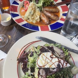 Bangers and Mash, Beets With Endive & Goat Cheese Bangers and Mash, Beets With Endive & Goat Cheese