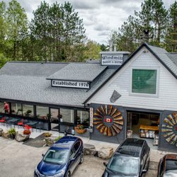 Windmill Bakery & Bistro - Updated exterior with new seating, May 2025