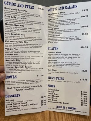 Menu photo 8 Nick The Greek Concord, CA