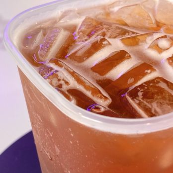 Moncha Cafe - Iced Flower Tea (Close Up) - Bubble Tea Near Me - Rosemead, California