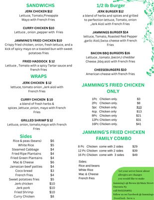 Menu photo 2 Jamming’s Oneonta, NY