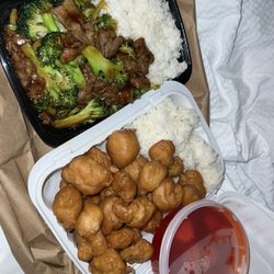 Sweet and Sour Chicken Beef with Broccoli