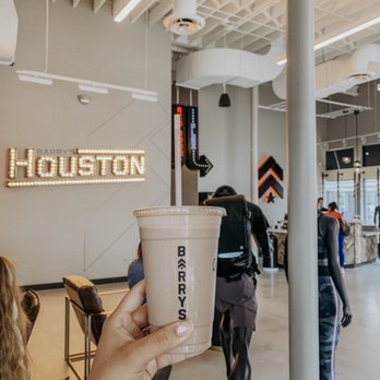 Barry's Houston - Entrance with Chocolate PB Shake!! Love this lobby! - Trainers Near Me - Houston, Texas Barry's Houston - Entrance with Chocolate PB Shake!! Love this lobby! - Trainers Near Me - Houston, Texas